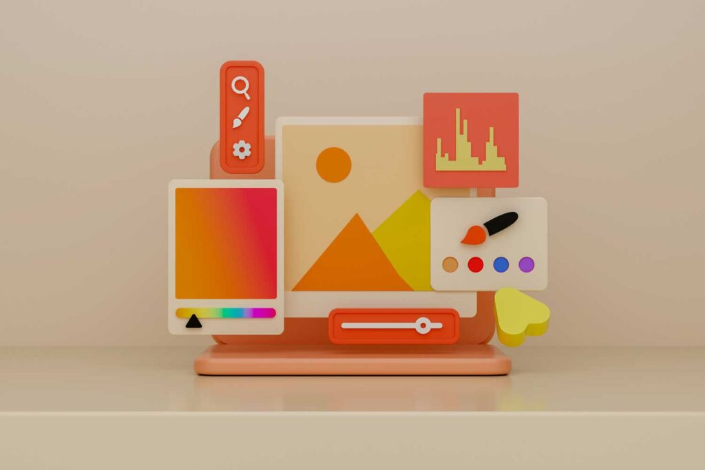 visual story through design, layout and color